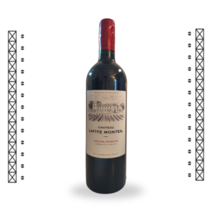 Une bouteille de vin rouge du Château Lafite Monteil, en appellation Bordeaux Supérieur