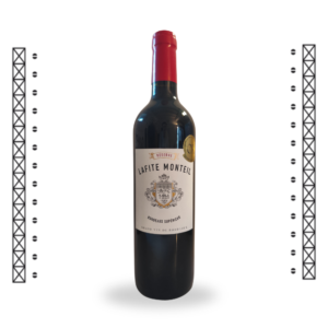 Une bouteille de vin rouge en appellation Bordeaux Supérieur, du Château lafite monteil