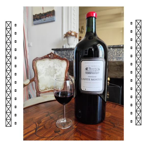 Une bouteille Impériale (6 litres) de Bordeaux Supérieur rouge du Château Lafite Monteil