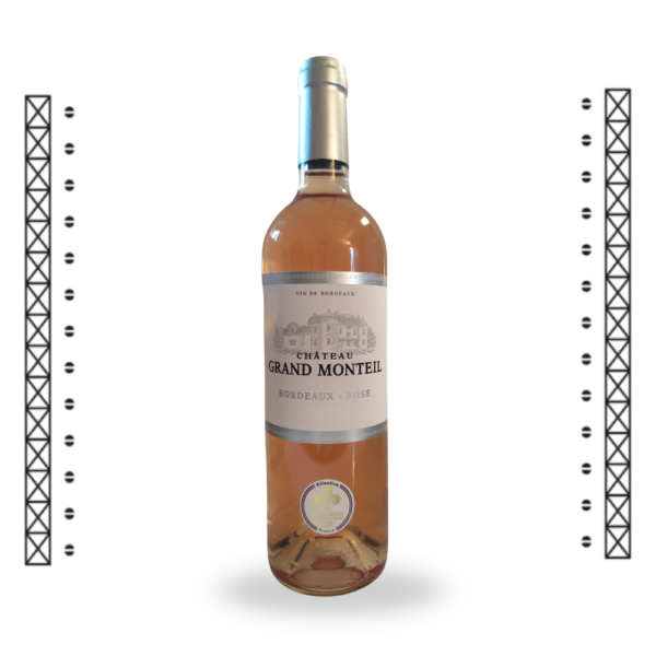 Une bouteille de Bordeaux Rosé du Château Grand Monteil